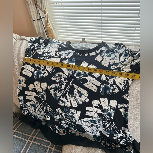 CATOS Womens Black and White Pullover Blouse Size Large - Picture 6 of 11